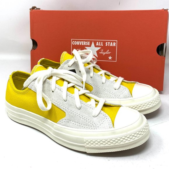 💖MEGA SALE💖Converse CHUCK 70 Low Yellow Egret Suede Shoes Women's 5.5 168609C - Picture 6 of 13